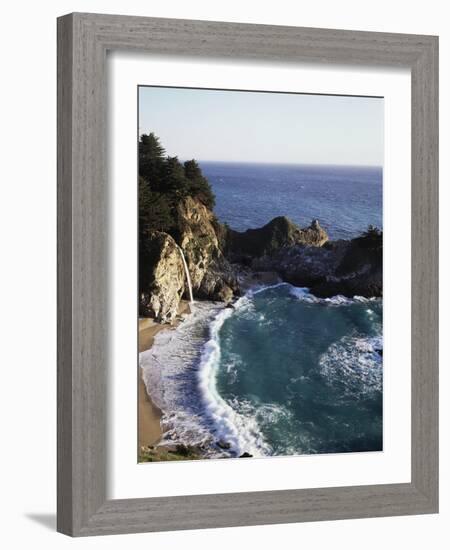 California, Big Sur Coast, Julia Pfeiffer Burns Sp, Mcway Falls-Christopher Talbot Frank-Framed Photographic Print