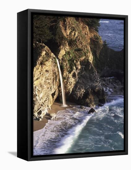 California, Big Sur Coast, Julia Pfeiffer Burns Sp, Mcway Falls-Christopher Talbot Frank-Framed Premier Image Canvas