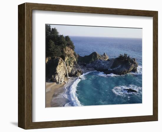 California, Big Sur Coast, Julia Pfeiffer Burns Sp, Mcway Falls-Christopher Talbot Frank-Framed Photographic Print