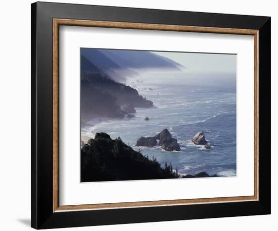 California, Big Sur Coast, Sea Stacks Along the Central Coast-Christopher Talbot Frank-Framed Photographic Print