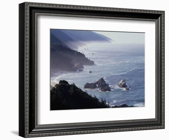 California, Big Sur Coast, Sea Stacks Along the Central Coast-Christopher Talbot Frank-Framed Photographic Print