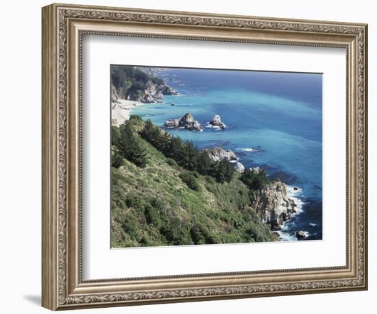 California, Big Sur Coast, the Central Coast Along the Pacific Ocean-Christopher Talbot Frank-Framed Photographic Print