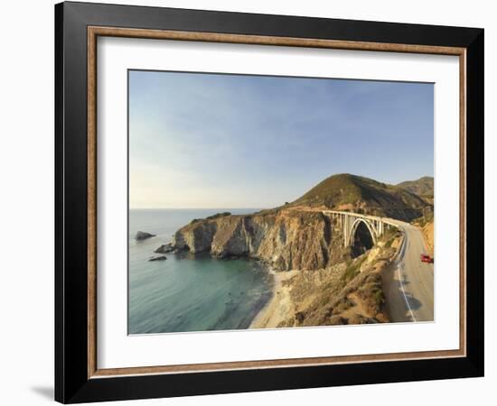 California, Big Sur Pacific Coastline, Bixby Bridge and Highway 1, USA-Michele Falzone-Framed Photographic Print