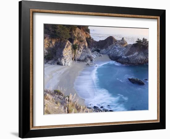 California, Big Sur Pacific Coastline, Julia Pfeiffer Burns State Park, Mcway Falls, USA-Michele Falzone-Framed Photographic Print