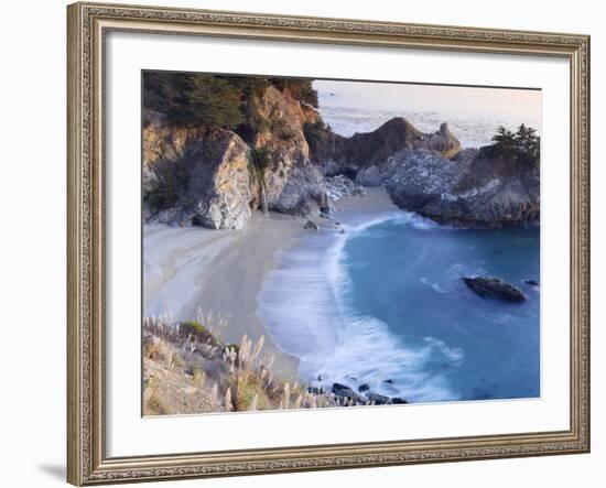 California, Big Sur Pacific Coastline, Julia Pfeiffer Burns State Park, Mcway Falls, USA-Michele Falzone-Framed Photographic Print