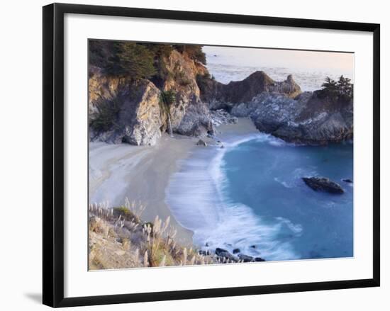 California, Big Sur Pacific Coastline, Julia Pfeiffer Burns State Park, Mcway Falls, USA-Michele Falzone-Framed Photographic Print