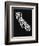 California Black and White Map-NaxArt-Framed Premium Giclee Print