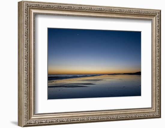 California, Carpinteria, Santa Barbara Channel, Beach at a Night-Alison Jones-Framed Photographic Print