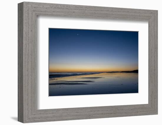 California, Carpinteria, Santa Barbara Channel, Beach at a Night-Alison Jones-Framed Photographic Print