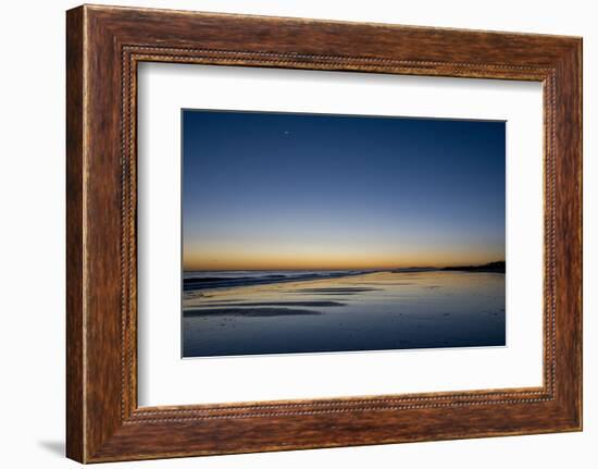 California, Carpinteria, Santa Barbara Channel, Beach at a Night-Alison Jones-Framed Photographic Print