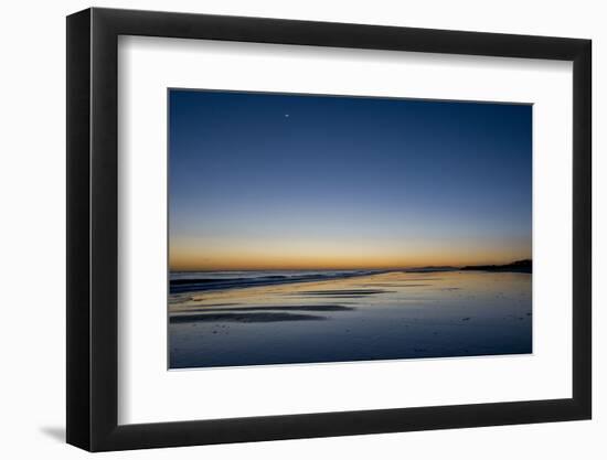 California, Carpinteria, Santa Barbara Channel, Beach at a Night-Alison Jones-Framed Photographic Print