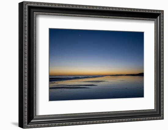 California, Carpinteria, Santa Barbara Channel, Beach at a Night-Alison Jones-Framed Photographic Print