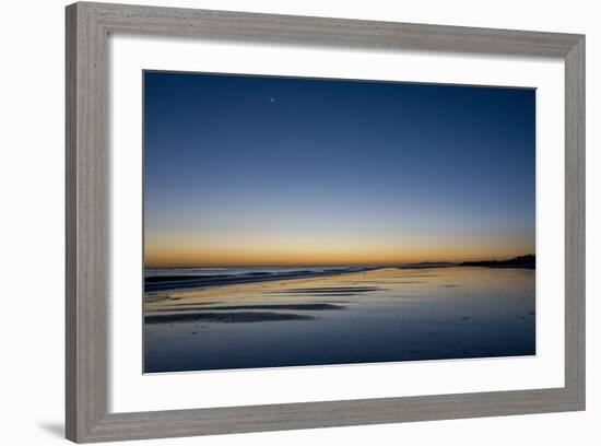 California, Carpinteria, Santa Barbara Channel, Beach at a Night-Alison Jones-Framed Photographic Print