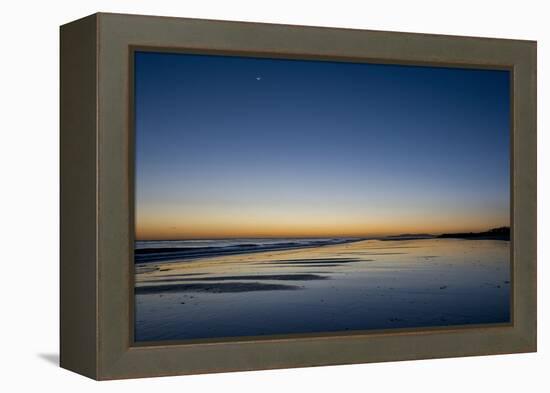 California, Carpinteria, Santa Barbara Channel, Beach at a Night-Alison Jones-Framed Premier Image Canvas