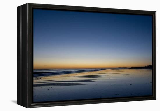 California, Carpinteria, Santa Barbara Channel, Beach at a Night-Alison Jones-Framed Premier Image Canvas
