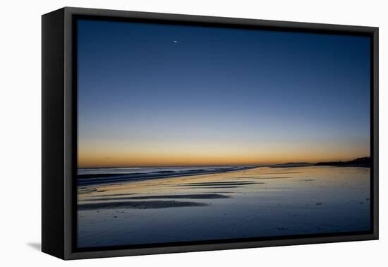 California, Carpinteria, Santa Barbara Channel, Beach at a Night-Alison Jones-Framed Premier Image Canvas