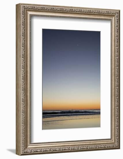 California, Carpinteria, Santa Barbara Channel, Beach at a Night-Alison Jones-Framed Photographic Print