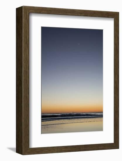 California, Carpinteria, Santa Barbara Channel, Beach at a Night-Alison Jones-Framed Photographic Print