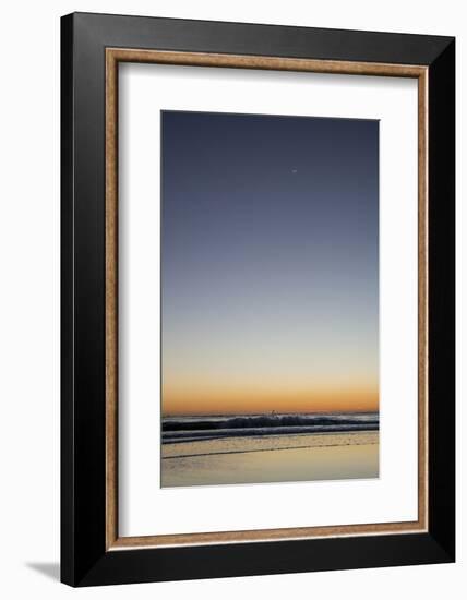 California, Carpinteria, Santa Barbara Channel, Beach at a Night-Alison Jones-Framed Photographic Print