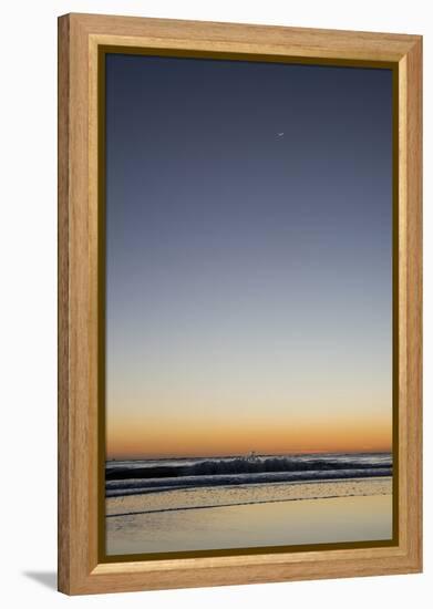 California, Carpinteria, Santa Barbara Channel, Beach at a Night-Alison Jones-Framed Premier Image Canvas