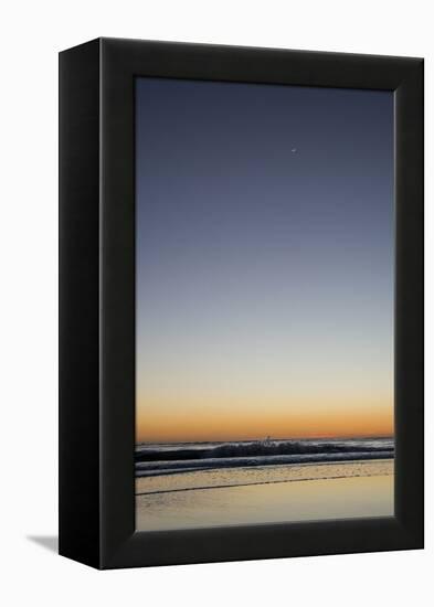 California, Carpinteria, Santa Barbara Channel, Beach at a Night-Alison Jones-Framed Premier Image Canvas