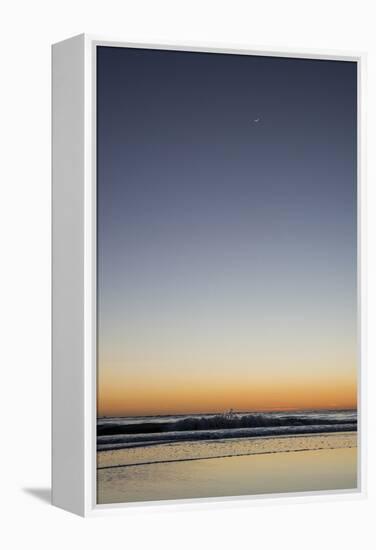 California, Carpinteria, Santa Barbara Channel, Beach at a Night-Alison Jones-Framed Premier Image Canvas