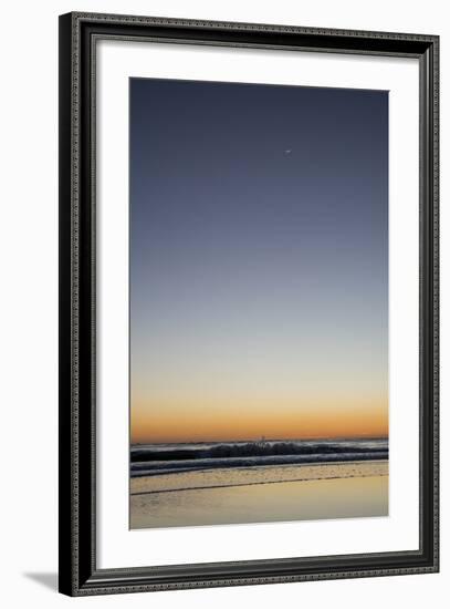 California, Carpinteria, Santa Barbara Channel, Beach at a Night-Alison Jones-Framed Photographic Print