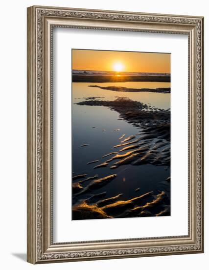 California, Carpinteria, Santa Barbara Channel, Beach at Low Tide-Alison Jones-Framed Photographic Print