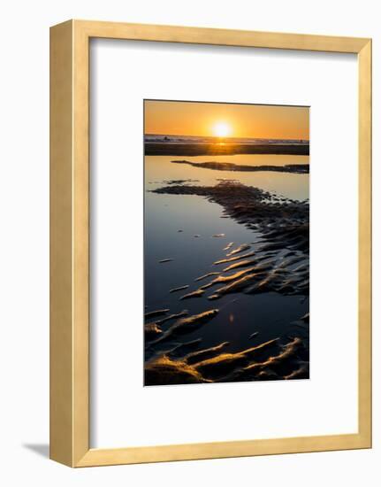 California, Carpinteria, Santa Barbara Channel, Beach at Low Tide-Alison Jones-Framed Photographic Print