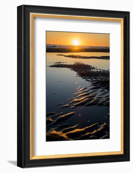 California, Carpinteria, Santa Barbara Channel, Beach at Low Tide-Alison Jones-Framed Photographic Print