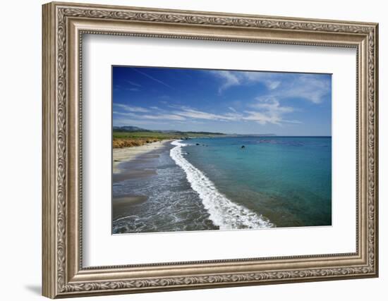 California Central Coast, San Simeon, William Randolph Hearst Memorial Beach-David Wall-Framed Photographic Print