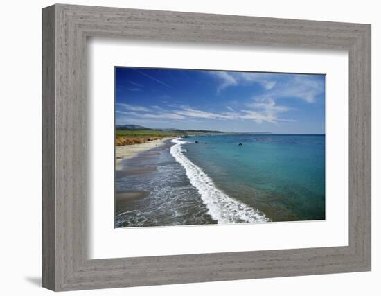 California Central Coast, San Simeon, William Randolph Hearst Memorial Beach-David Wall-Framed Photographic Print