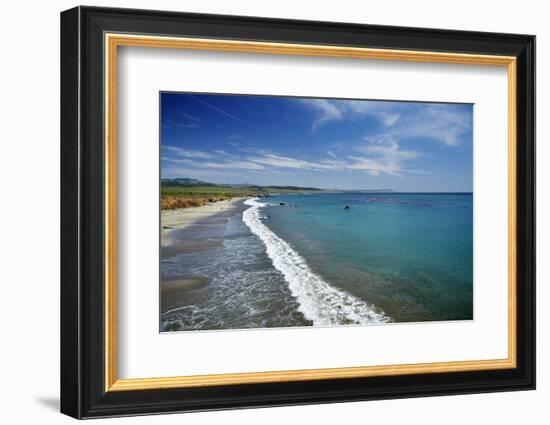 California Central Coast, San Simeon, William Randolph Hearst Memorial Beach-David Wall-Framed Photographic Print