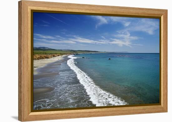 California Central Coast, San Simeon, William Randolph Hearst Memorial Beach-David Wall-Framed Premier Image Canvas