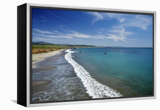 California Central Coast, San Simeon, William Randolph Hearst Memorial Beach-David Wall-Framed Premier Image Canvas