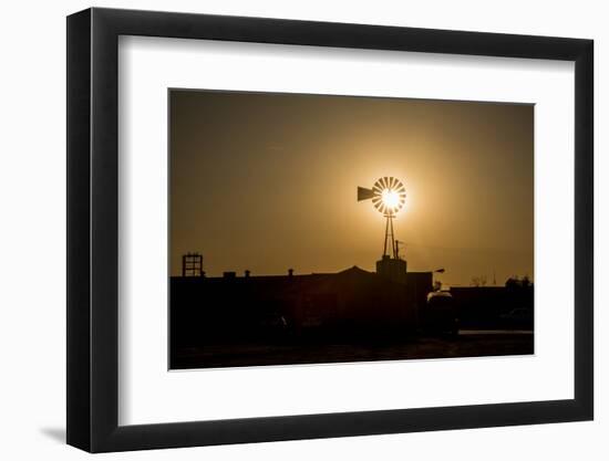 California, Central Valley, San Joaquin River Valley, Old Windmill-Alison Jones-Framed Photographic Print