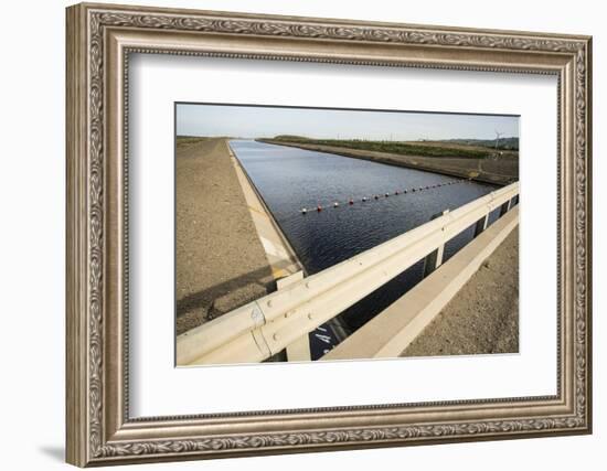 California, Central Valley, Vernalis, Off Rt 132, California Aqueduct-Alison Jones-Framed Photographic Print