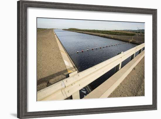 California, Central Valley, Vernalis, Off Rt 132, California Aqueduct-Alison Jones-Framed Photographic Print