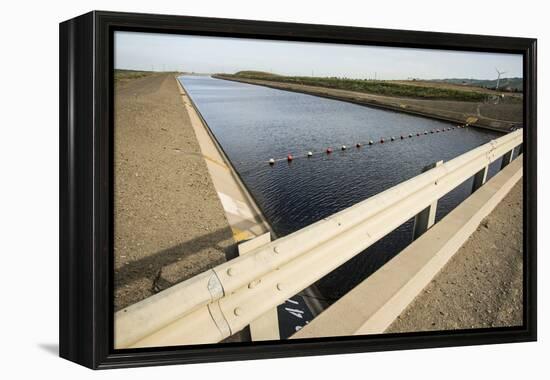 California, Central Valley, Vernalis, Off Rt 132, California Aqueduct-Alison Jones-Framed Premier Image Canvas