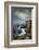 California. Clouds Approaching Cliffs and Surging Waves at Bodega Head, Sonoma Coast State Beach-Judith Zimmerman-Framed Photographic Print