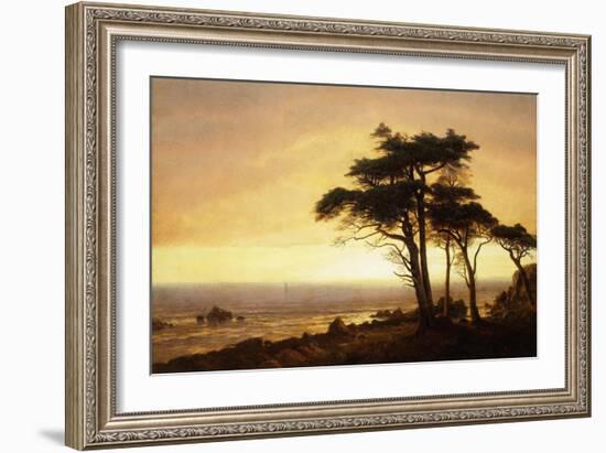 California Coast-Albert Bierstadt-Framed Giclee Print