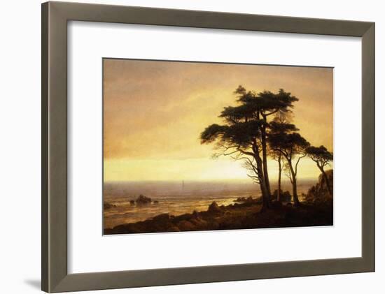 California Coast-Albert Bierstadt-Framed Giclee Print