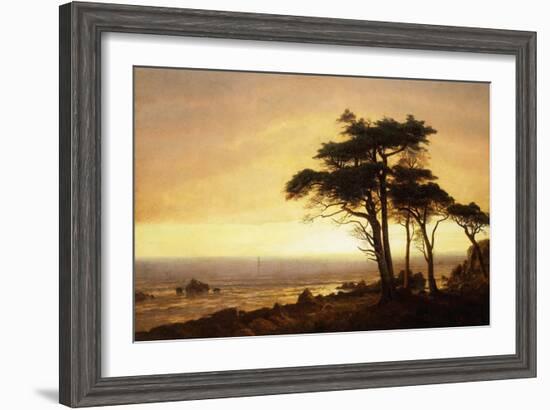 California Coast-Albert Bierstadt-Framed Giclee Print