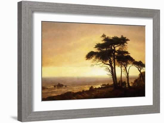 California Coast-Albert Bierstadt-Framed Giclee Print