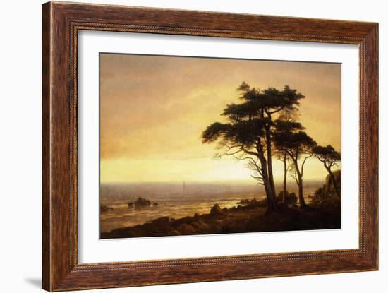 California Coast-Albert Bierstadt-Framed Giclee Print