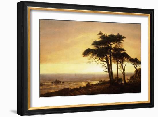 California Coast-Albert Bierstadt-Framed Giclee Print