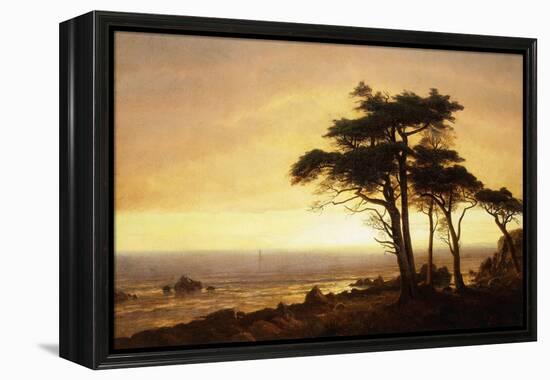 California Coast-Albert Bierstadt-Framed Premier Image Canvas