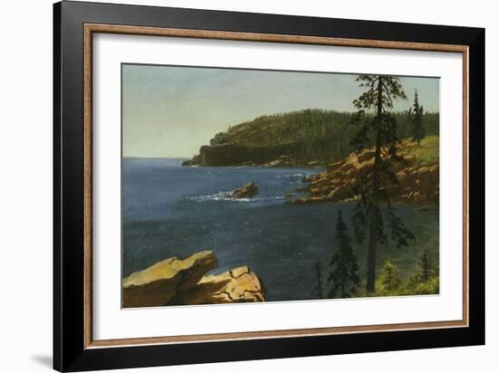 California Coast-Albert Bierstadt-Framed Giclee Print