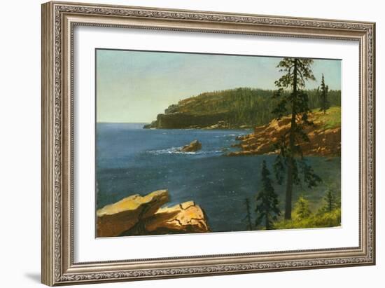 California Coast-Albert Bierstadt-Framed Giclee Print