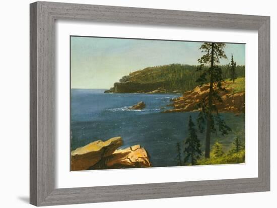 California Coast-Albert Bierstadt-Framed Giclee Print